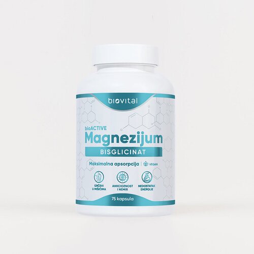 Biovital BioActive Magnezijum Bisglicinat No1 – Visokoapsorbujući Magnezijum 200 mg Cene
