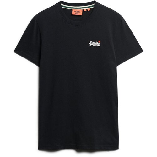 Superdry Majica 'Essential' črna / bela Cene