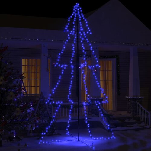 VidaXL stožasto božićno drvce 360 LED unutarnje i vanjsko 143 x 250 cm Slike