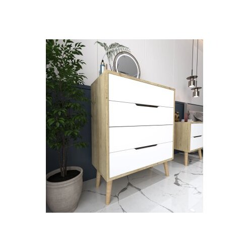 Hanah home komoda s ladicama, bijela Cijene