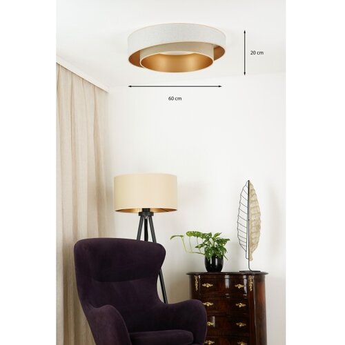  Brilagi - LED prigu&amp;scaron;iva svetiljka VEGAS SHINE LED/24W/230V krem/bež + daljinski upravljač Slike