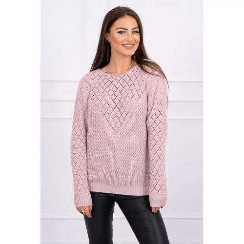 Kesi Openwork sweater powdered pink
