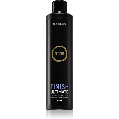 Montibello Decode Finish Ultimate Spray lak za lase z ekstra močnim utrjevanjem odporen proti zračni vlagi 400 ml Slike