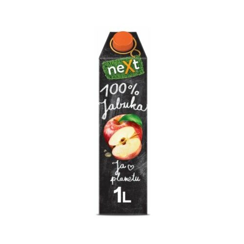 Next premium 100% voćni sok jabuka 1L tetra brik Slike