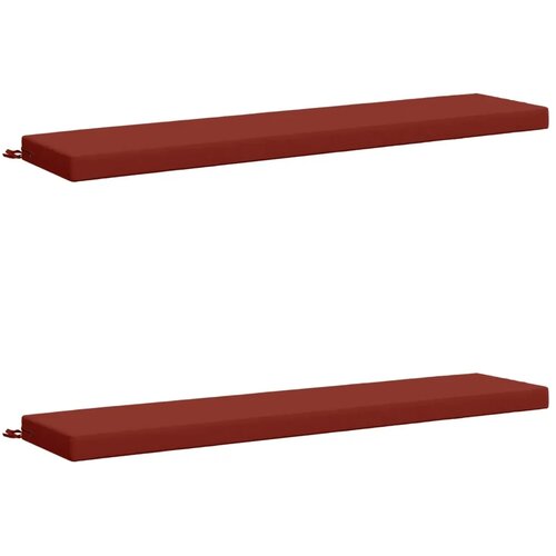  Jastučići za klupe - 2 dijela SOEST 100% poliester Crvena - Crvena 200 x 40 x 8 cm Melange Cijene