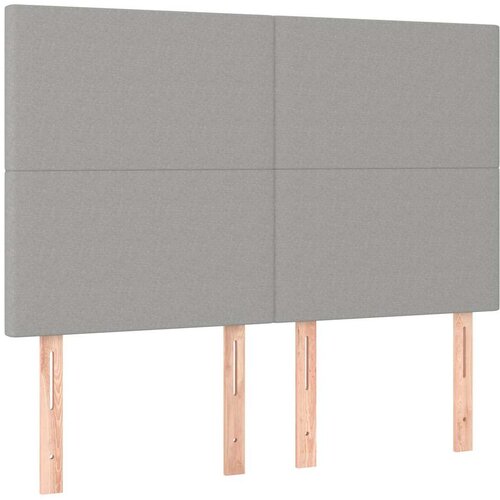  Krevet box spring s madracem svjetlosiva 160x200 cm tkanina Slike