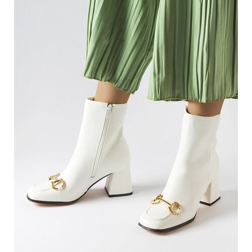 Gemre White heeled ankle boots Castione Cijene