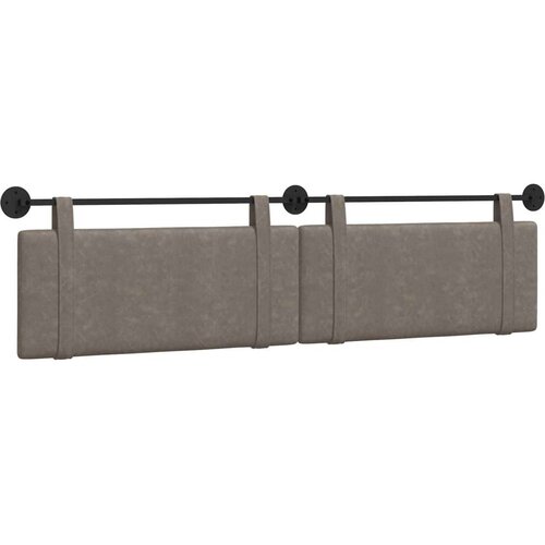  Držeće uzglavlje Zidne Sivi 210 x 55 x 5 cm Antikni PU - Sivi 200 cm bez LED Slike