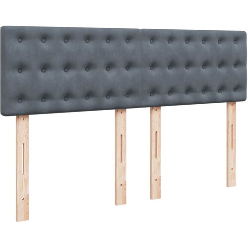  Krevet s oprugama i madracem tamnosivi 140x190 cm bar&amp;scaron;unasti Slike