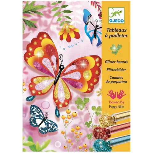 Djeco Otro&amp;scaron;ki ustvarjalni set s peskom Glitter Butterflies Slike