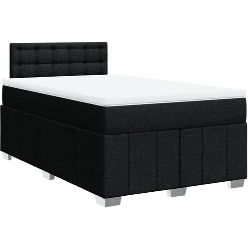 Maison Chic Box spring postelja - Vzmetna postelja z vzmetnico črna 120x190 cm blago SL5495, (21887366) Cene