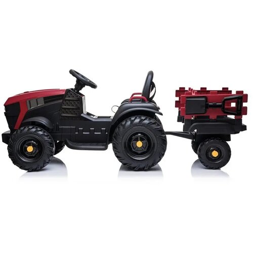 Ramiz Otro&amp;scaron;ki traktor na baterijo 12V z prikolico rdeča Slike
