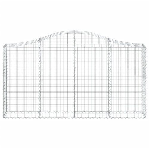  Lučne gabionske ko&amp;scaron;are 11kom 200x30x100/120cm pocinčano željezo Slike