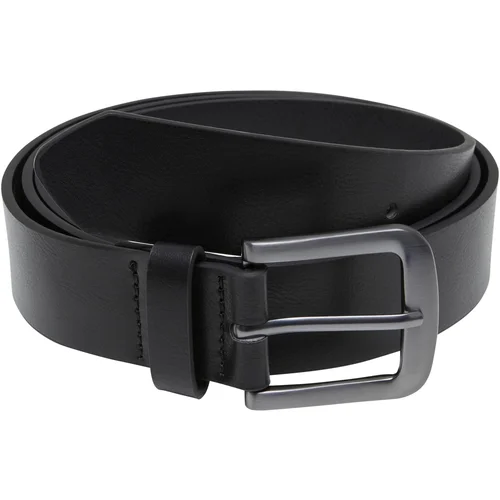 Urban Classics Belt made of lightweight synthetic leather in black/silver colour