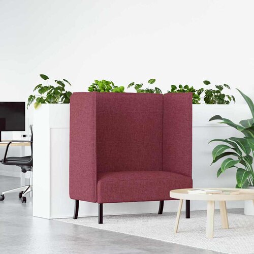 SOFA s visokim naslonom 101cm boja crnog vina tkanina Slike