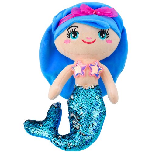  igračka sirena s &amp;scaron;ljokastim repom 30 cm - plava Slike