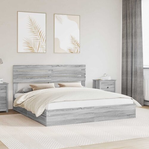  s od storage Siva Sonoma 180 x 200 cm Konstruirano drvo Cijene