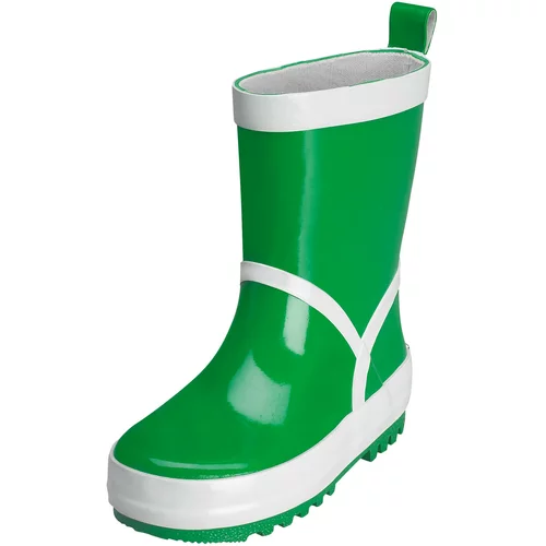 Playshoes Gumene čizme zelena / bijela