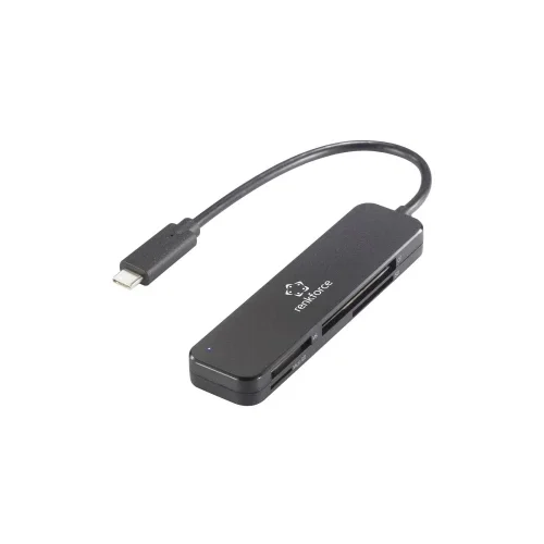 Renkforce RF-PCR-230 vanjski čitač memorijskih kartica USB-C® 5Gbps crna