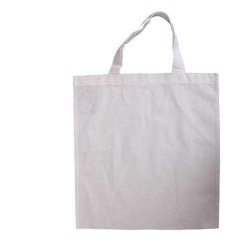  Pamučna torba s kratkom ručkom, bijela 38 x 42 cm (torba za kupovinu) Cijene