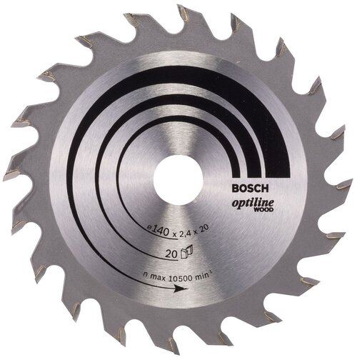 Bosch List kružne testere Optiline Wood 140 x 20;12.7 x 2.4 mm. 20 Slike