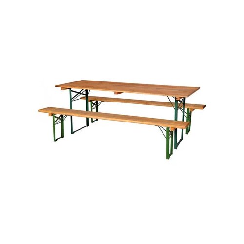 Stout ba&amp;scaron;tenski pivski set sto i 2 klupe 220 x 80 Slike