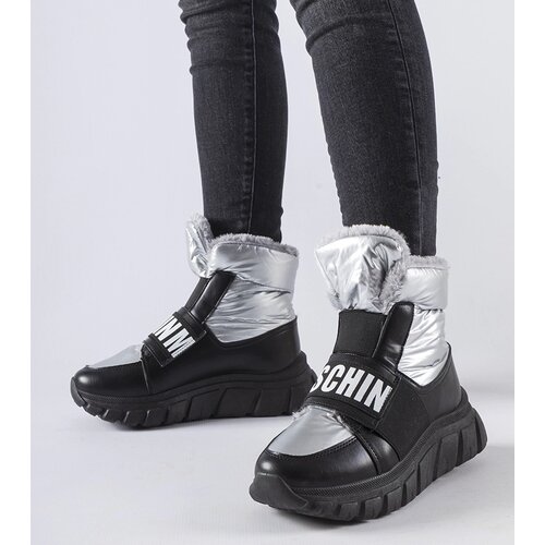 Gemre Silver insulated platform snow boots Bend Cene