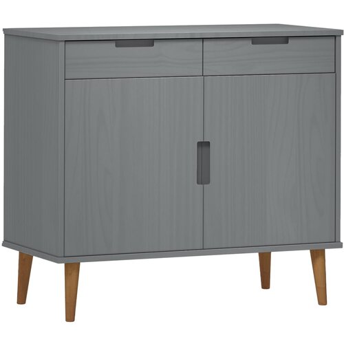 Maison Chic Komoda - Predalnik MOLDE siva 90x40x80 cm trdna borovina, (21718294) Cene