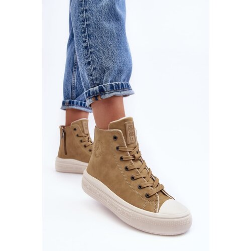 Big Star Women&amp;#039;s Insulated Zipper Sneakers Camel Big Star MM274026 Slike