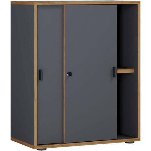 MID.YOU Arhivska Omara Salia B60, Antracit, Barva Hrasta Cene