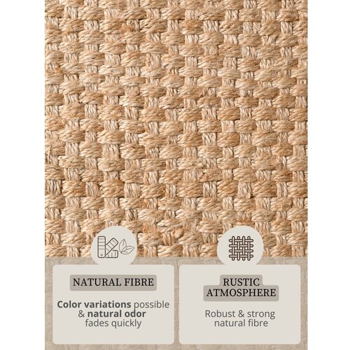 Hanse Home Ročno tkan tekač iz jute v naravni barvi 80x200 cm Fjord &amp;ndash; Slike