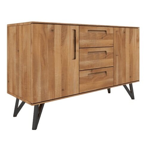 The Beds Visoka komoda iz hrastovega lesa 182x100 cm Golo - The Beds Slike