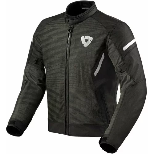 Rev'it! Jacket Torque 2 H2O Black/White 2XL Tekstilna jakna