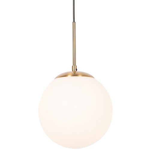 QAZQA Smart hanglamp goud met opaal glas incl. Wifi P45 - Flore Cene