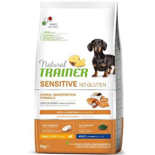 Trainer natural hrana za odrasle pse malih rasa bez glutena losos Cene