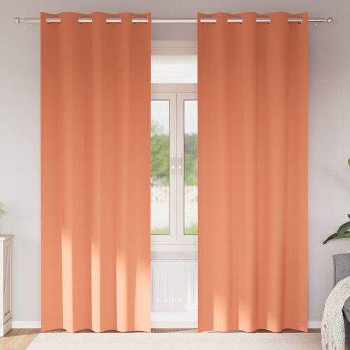  Zavjese za blackout s prstenovima 2 pcs Terakota 225 x 140 cm Cijene