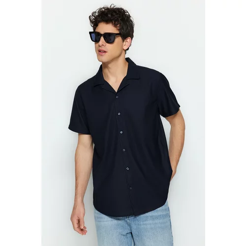Trendyol Shirt - Navy blue - Regular fit