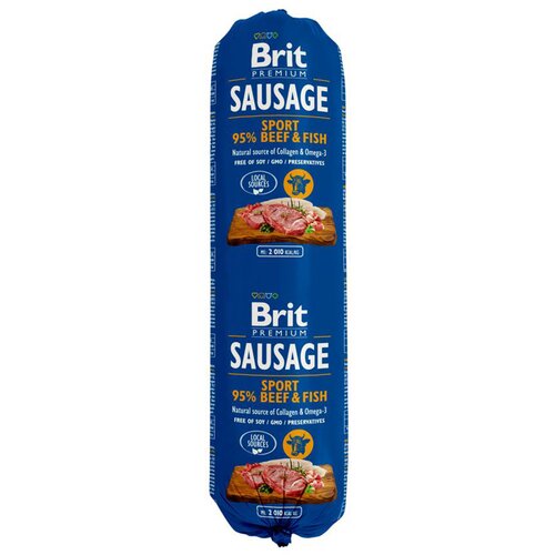 Brit Premium Brit Sausage 12 x 800 g - Govedina in ribe Cene