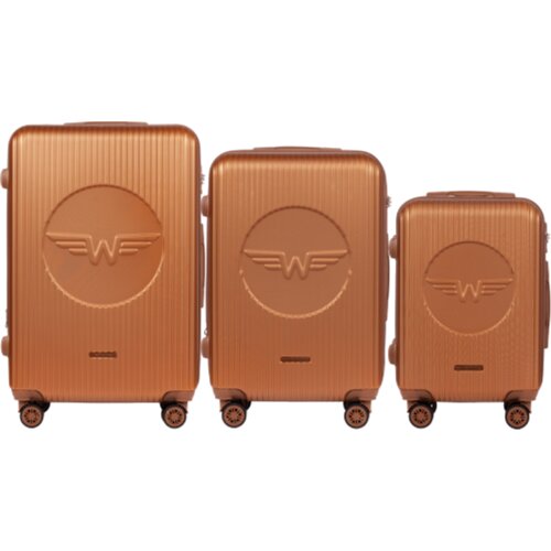  SWL03 SWALLOW, Set od 3 ABS+ kofera (L,M,S) Wings, SMEĐI Cijene