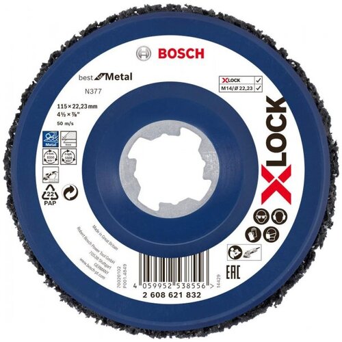 Bosch x-lock disk za čišćenje N377 115mm, best for metal - 2608621832 Cene