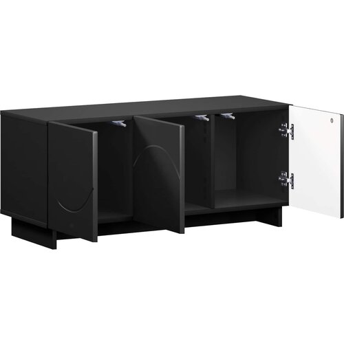  TV stalak 90 x 34,5 x 40 cm Crna Konstruirano drvo Slike