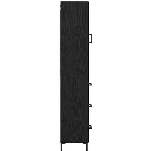  Highboard Crni hrast 34,5 x 34 x 180 cm Konstruirano drvo Slike