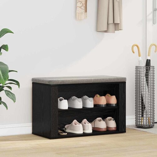  Polica za cipele Crni hrast 75 x 35 x 45 cm Konstruirano drvo Cijene