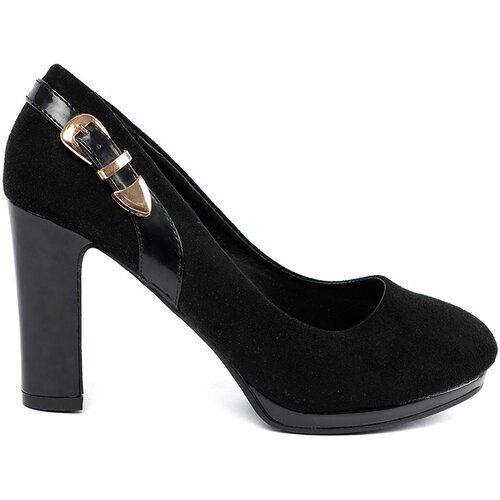 Shelvt Pumps with gold buckle Slike