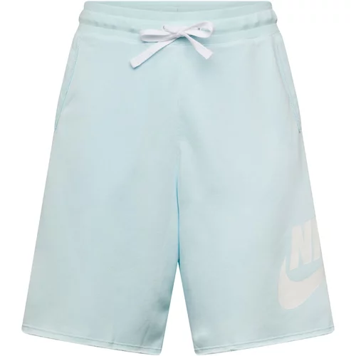 Nike Sportswear Hlače 'CLUB ALUMNI' svetlo modra / bela