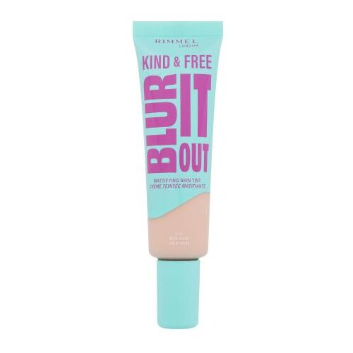 Rimmel London Kind & Free Blur It Out Mattifying Skin Tint lahkoten mat puder za mešano in mastno kožo obraza 30 ml odtenek 010 Rose Ivory Cene