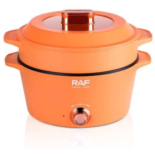RAF Električni lonac krčko R.5403O, 1300W, 5l+2l, Narandžasti Cene