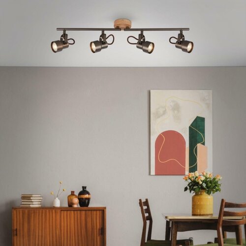 BRILONER 2872-045 - LED spot svetiljka TAHUN 4xGU10/5W/230V 3000K smeđa Slike