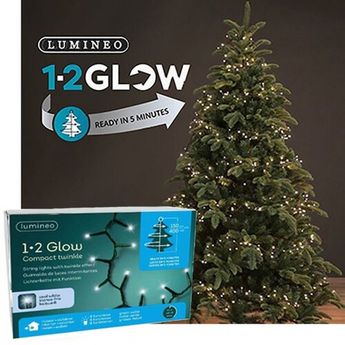  Novogodišnja LED rasveta za jelku 150cm-400L Hladno bela Lumineo 1-2 Glow 495430 Cene