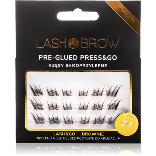 Lash Brow Press&amp;amp;Go Self-Adhesive Eyelashes samoljepljivi čuperci trepavica Lashy Brownie 1 kom Slike